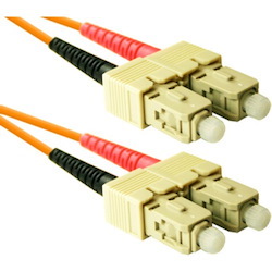 ENET 1M SC/SC Duplex Multimode 50/125 OM2 or Better Orange Fiber Patch Cable 1 meter SC-SC Individually Tested