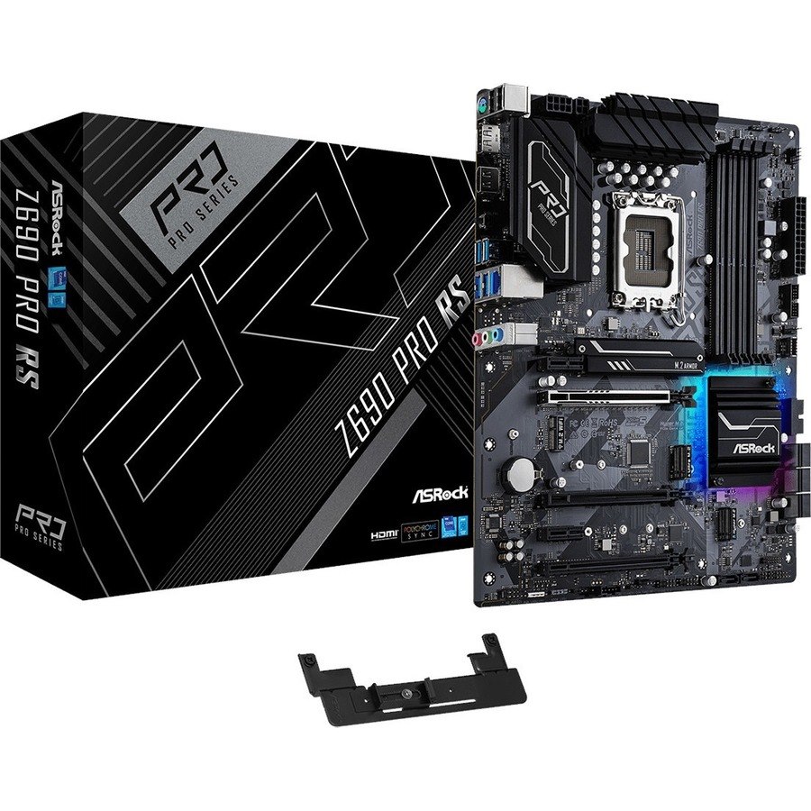 ASRock Z690 PRO RS Desktop Motherboard - Intel Z690 Chipset - Socket LGA-1700 - Intel Optane Memory Ready - ATX