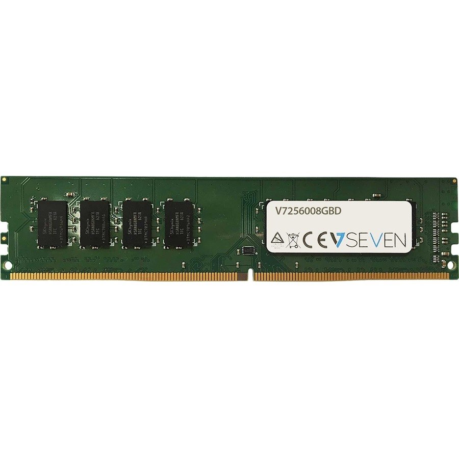 V7 RAM Module for Desktop PC - 8 GB - DDR4-3200/PC4-25600 DDR4 SDRAM - 3200 MHz Single-rank Memory - CL22 - 1.20 V