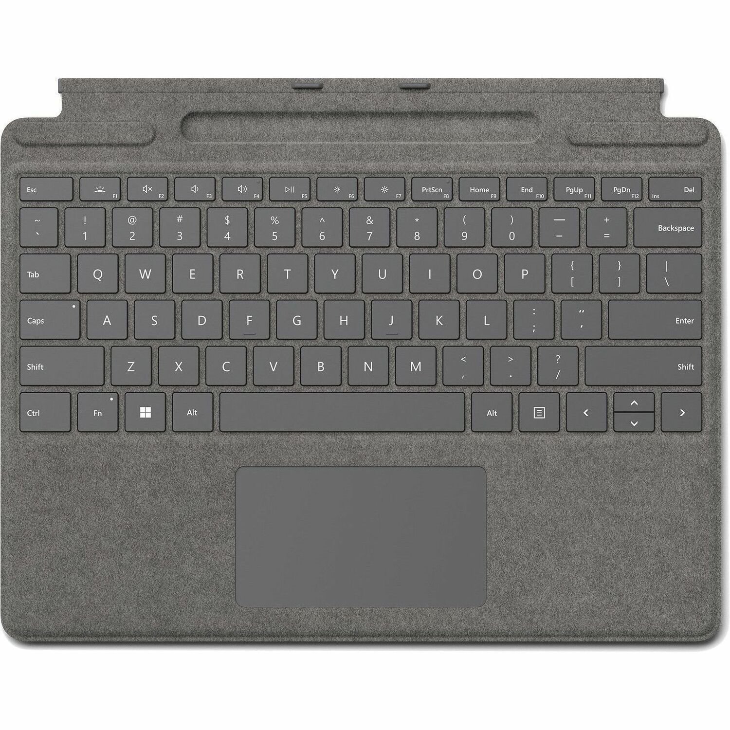 Microsoft Signature Keyboard/Cover Case for 13" Microsoft Surface Pro 8, Surface Pro X, Surface Pro 9 Stylus, Tablet - Platinum