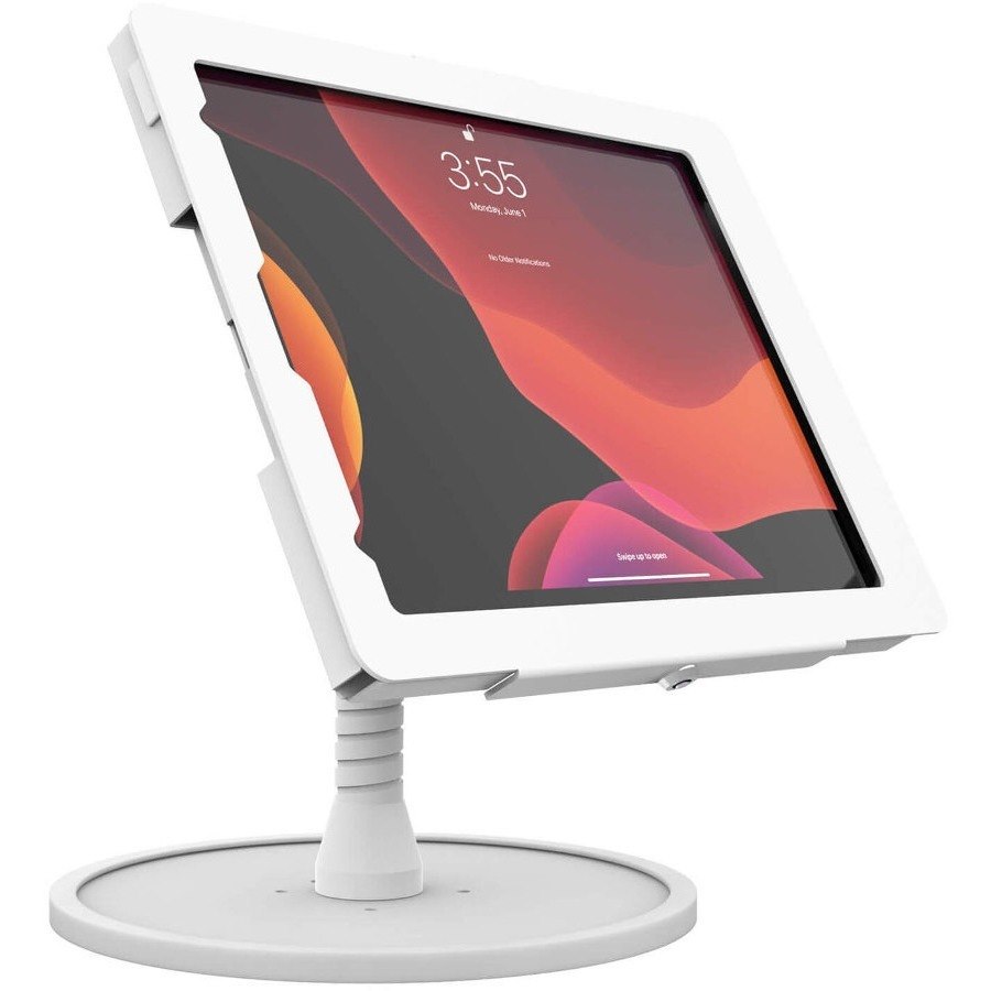 The Joy Factory Elevate II Flex Countertop Stand Kiosk for iPad Pro 12.9" 4th Gen (White)