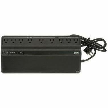 Lenovo APC Back-UPS 850VA, 120V, 2 USB charging ports, 9 NEMA outlets (3 surge)