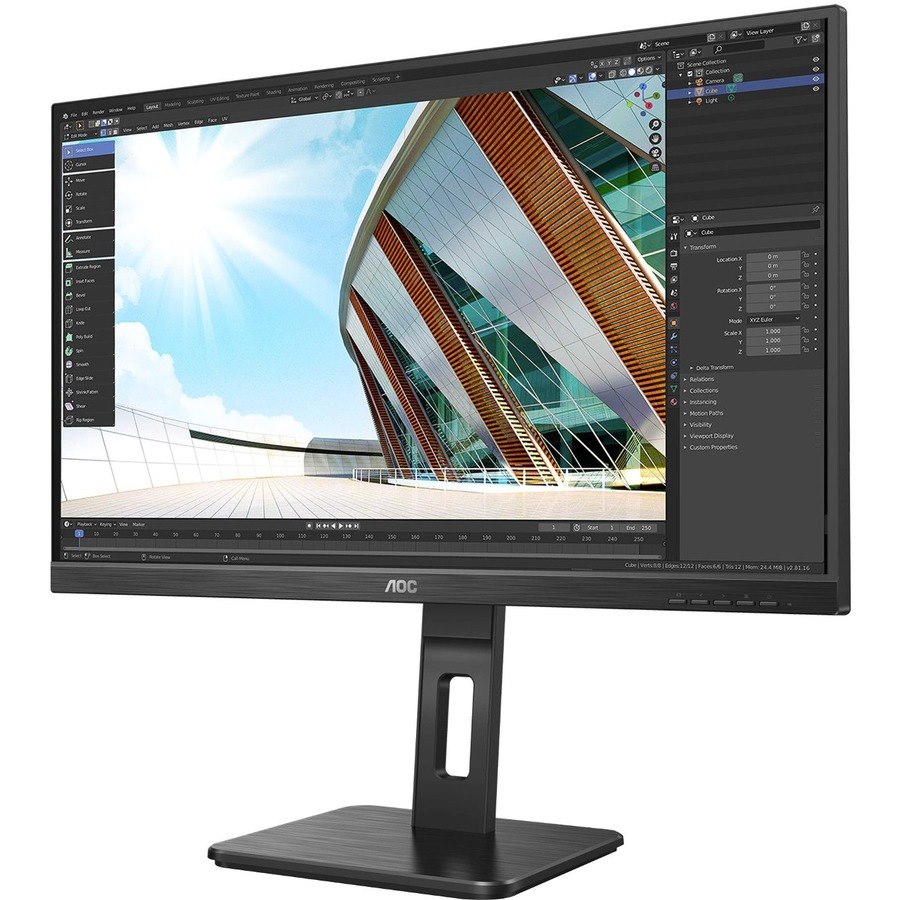 AOC 22P2Q 22" Class Full HD LCD Monitor - 16:9 - Black