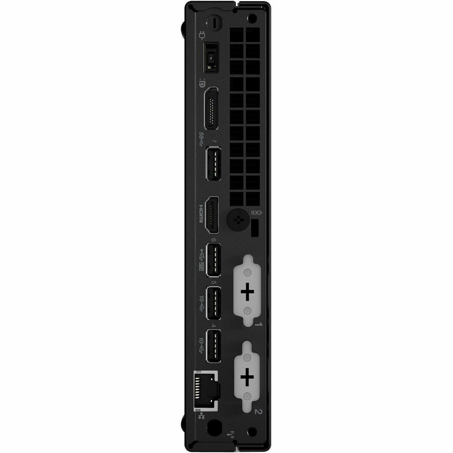 Lenovo ThinkCentre M70q Gen 3 11UD0001UK Desktop Computer - Intel Core i5 12th Gen i5-12500T - 8 GB - 256 GB SSD - Tiny - Black