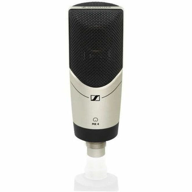 Sennheiser MK 4 Electret Condenser, Dynamic Microphone for Studio, Recording, Home, Stage, Outdoor - Black, Silver