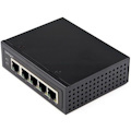 StarTech.com Industrial 5 Port Gigabit PoE Switch 30W - Power Over Ethernet Switch - GbE POE+ Network Switch - Unmanaged - IP-30