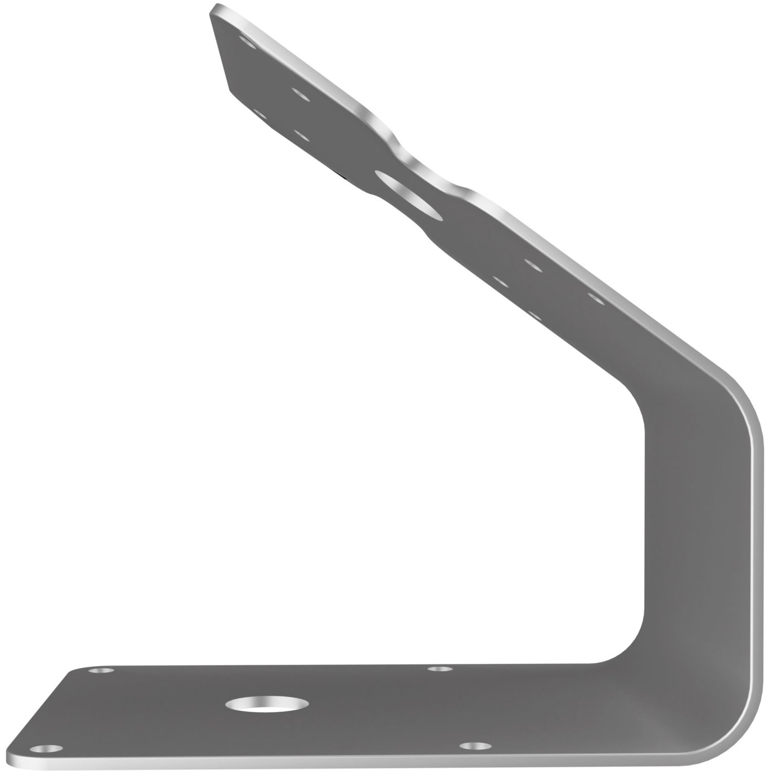 CTA Digital VESA Compatible Curved Stand &amp; Wall Mount Add-On (Silver)