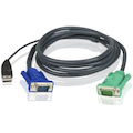 ATEN 15' USB KVM Cable - SPHD15 to VGA & USB A