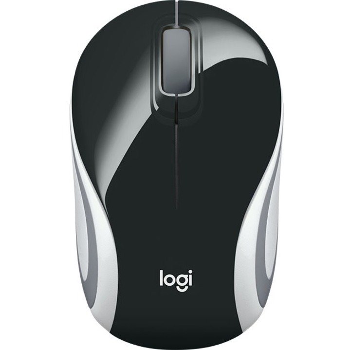 Logitech M187 Mouse - Radio Frequency - USB - Optical - 3 Button(s) - Black