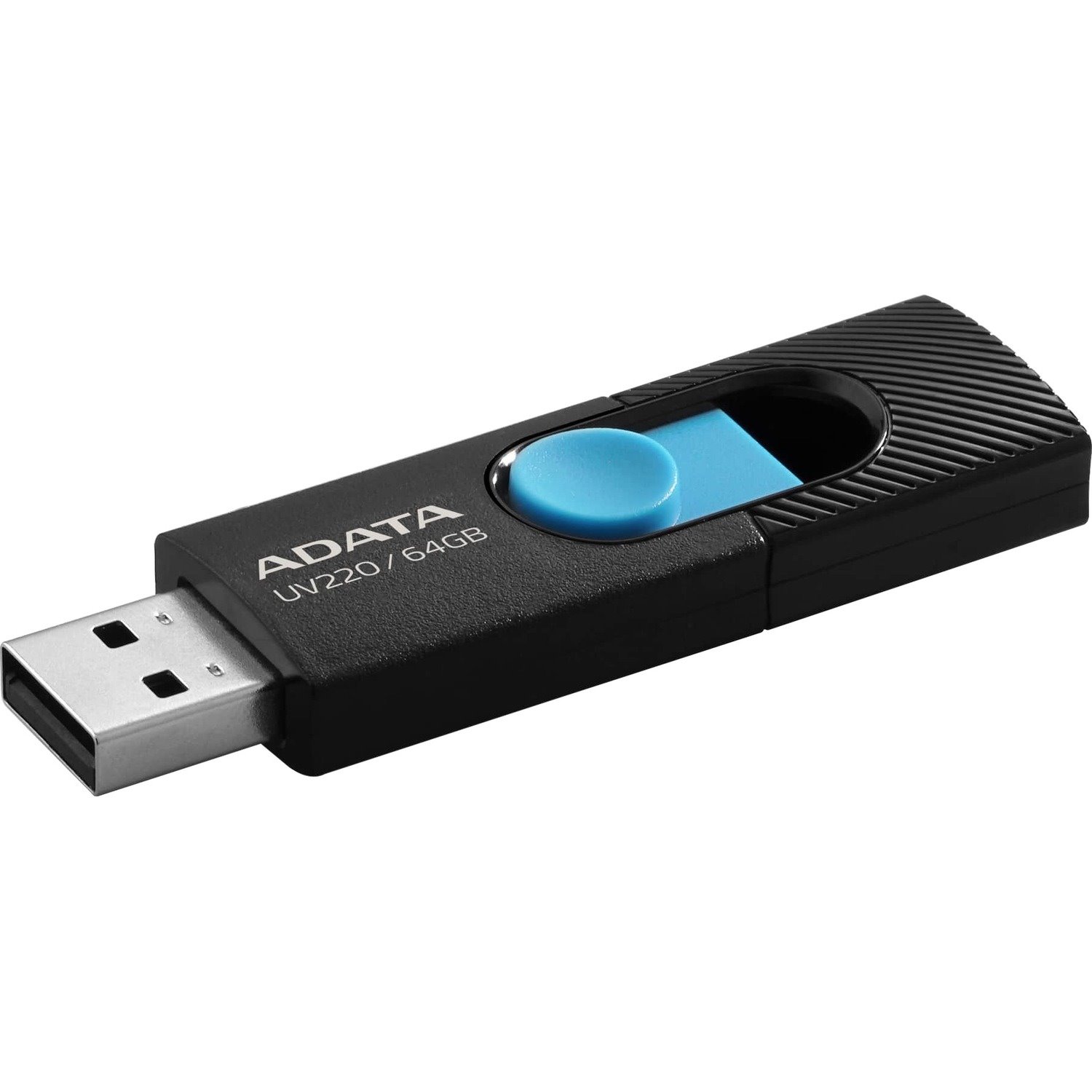 Adata Classic UV220 64 GB USB 2.0 Flash Drive - Blue, Black