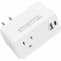 Plugable Wall Outlet Extender with 1x USB-C and 1x USB, 32W USB C Charger Block