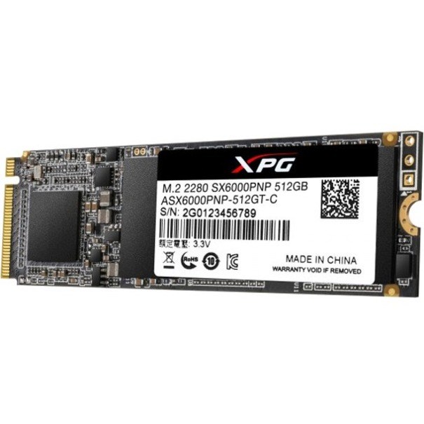 XPG SX6000 Pro ASX6000PNP-512GT-C 512 GB Solid State Drive - M.2 2280 Internal - PCI Express (PCI Express 3.0 x4)