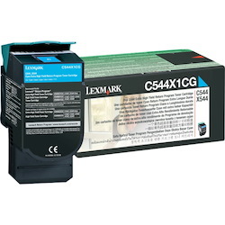 Lexmark C544X1CG Original Laser Toner Cartridge - Cyan Pack