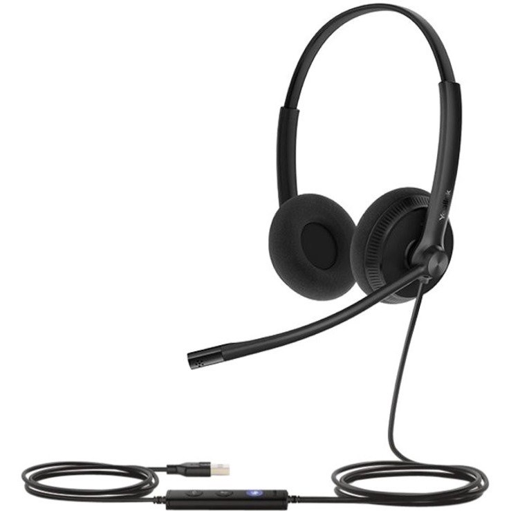 Yealink UH34 Lite Wired Over-the-head Stereo Headset - Black