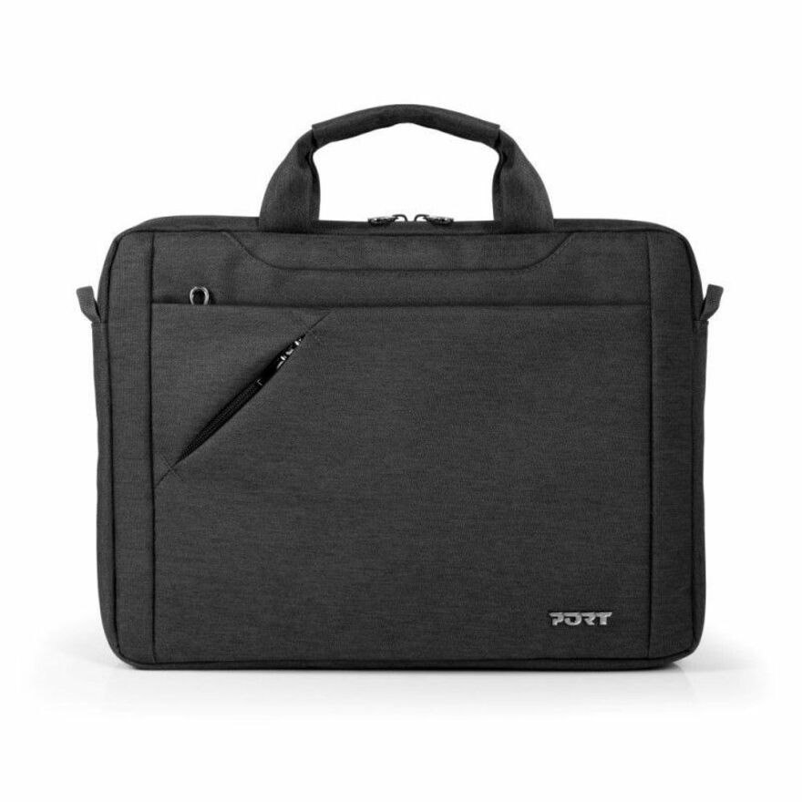 Port SYDNEY Carrying Case for 25.7 cm (10.1") to 35.6 cm (14") Notebook, Tablet, Smartphone, Accessories - Black