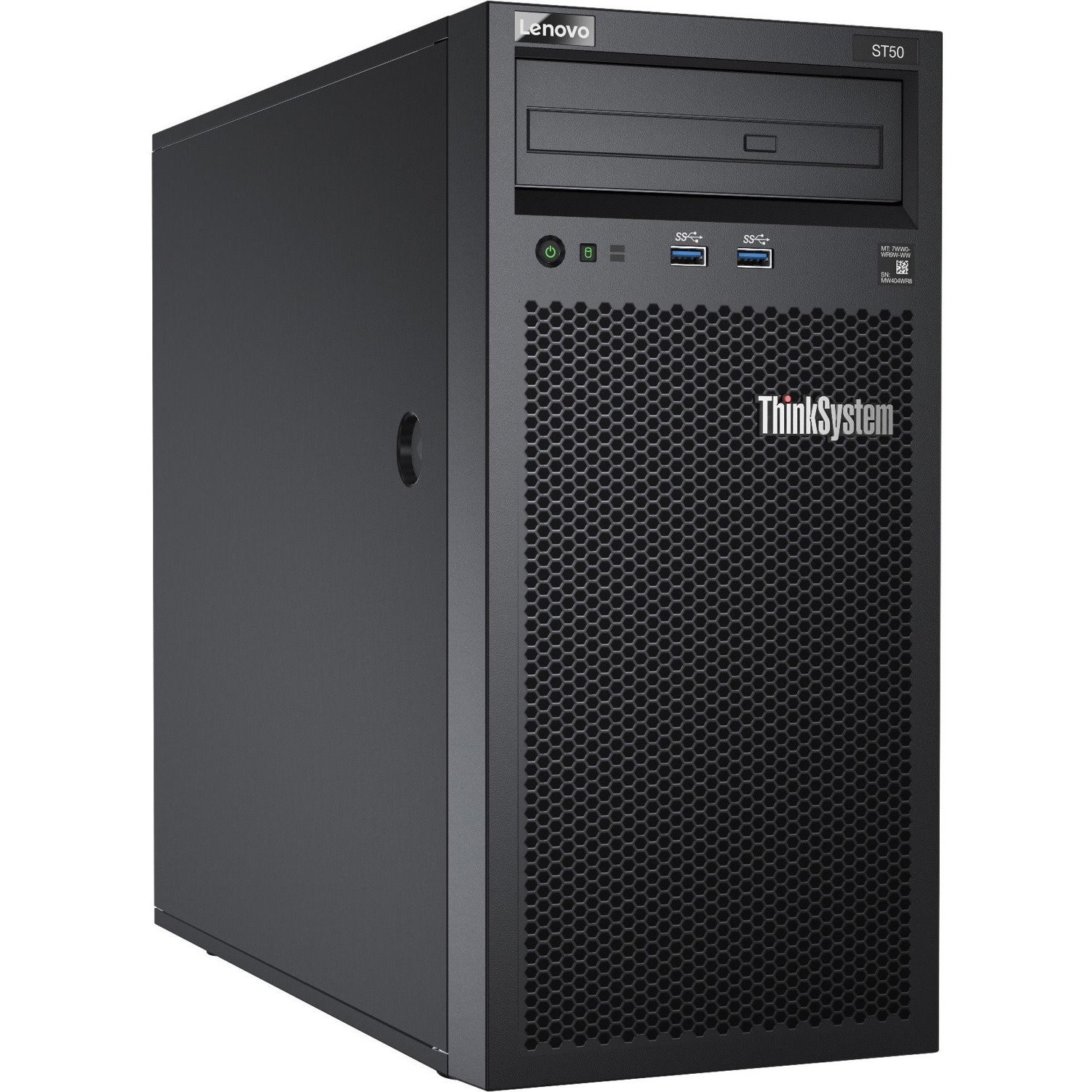 Lenovo ThinkSystem ST50 7Y49A03XEA 4U Tower Server - 1 x Intel Xeon E-2224G 3.50 GHz - 8 GB RAM - 2 TB HDD - (2 x 1TB) HDD Configuration - Serial ATA/600 Controller