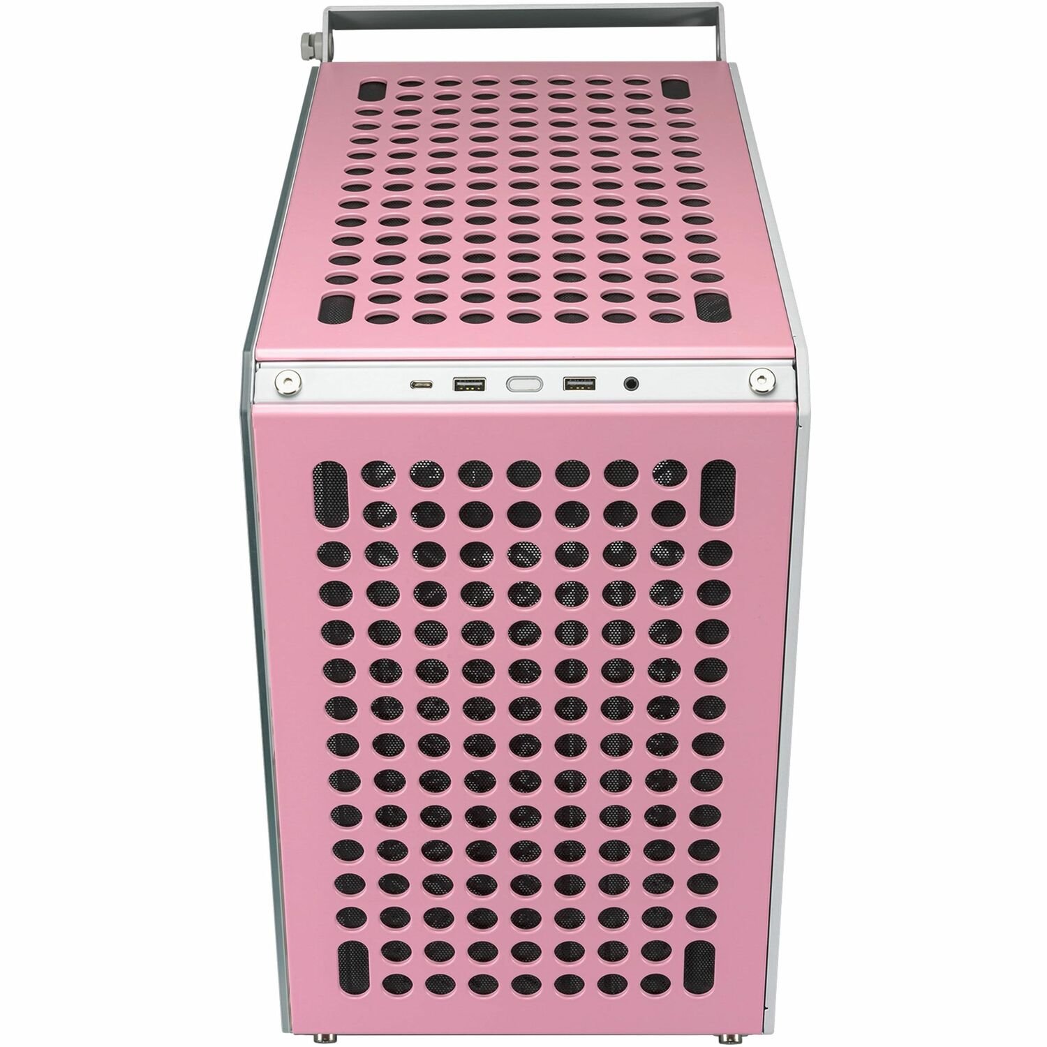 Cooler Master QUBE Q500-DGNN-S00 Computer Case - ITX, Micro ATX, ATX Motherboard Supported - Mid-tower - Steel, Plastic, Tempered Glass - Pink, Mint, Cream