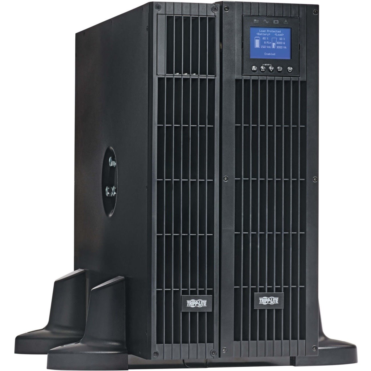 Tripp Lite by Eaton UPS 208V 5000VA 5000W On-Line UPS Unity Power Factor with Bypass PDU and 120V Transformer Hardwire/L6-30P Input 5U