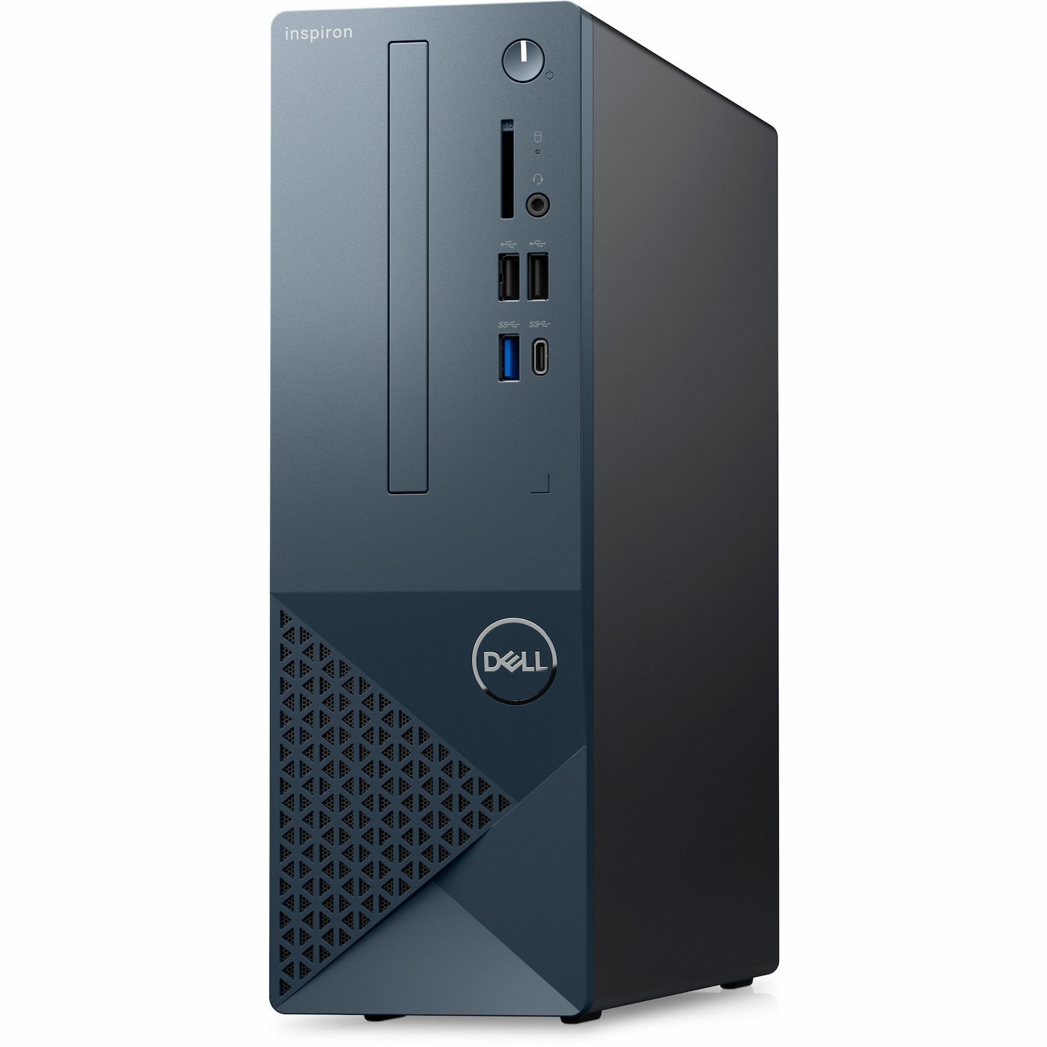 Dell Inspiron 3000 3030 Desktop Computer - Intel Core i5 12th Gen i5-12400 - 8 GB - 512 GB SSD - Small Form Factor - Black with Mist Blue Mesh