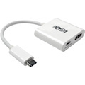 Tripp Lite USB C to HDMI Video Adapter Converter 4Kx2K w/ USB-C PD Charging Port, USB-C to HDMI, USB Type-C to HDMI, USB Type C to HDMI 6in