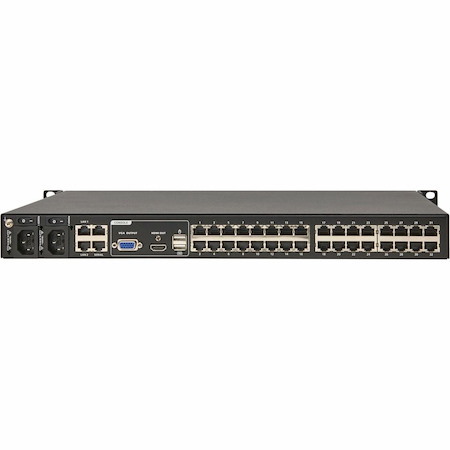 Eaton 32-Port Cat5e KVM over IP Switch - Virtual Media, 3 Remote/1 Local User, HDMI Output, 1U Rack-Mount, TAA
