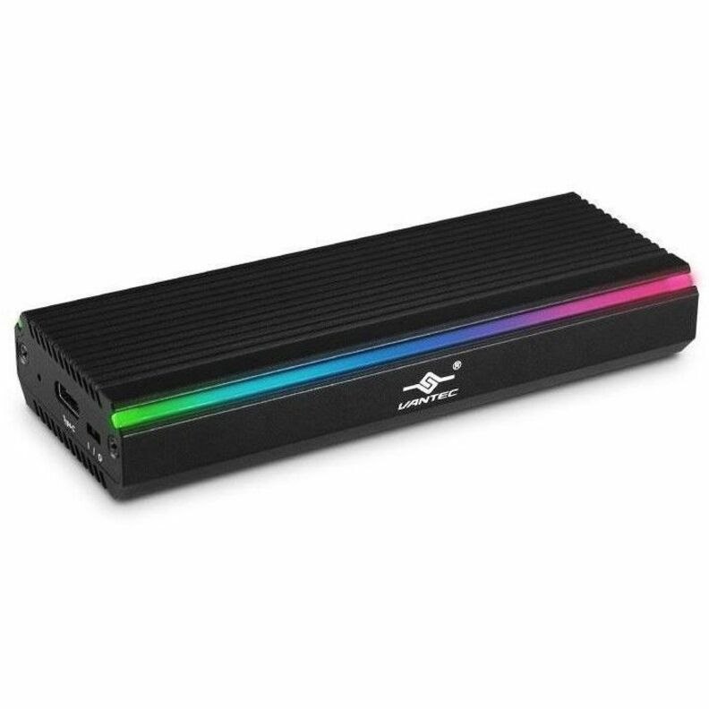 Vantec Nexstar SX NST-211C3-RGB Drive Enclosure Serial ATA, PCI Express NVMe, M.2 - USB 3.1 (Gen 2) Type C Host Interface - UASP Support