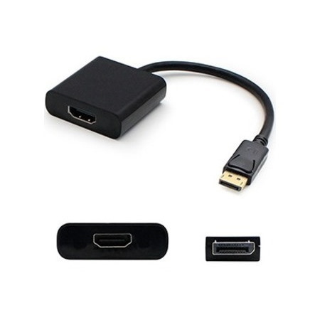 HP BU989AV Compatible DisplayPort 1.2 Male to HDMI 1.3 Female Black Adapter Which Requires DP++ For Resolution Up to 2560x1600 (WQXGA)