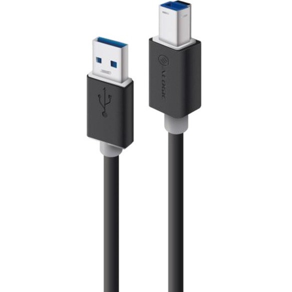 Alogic 2 m USB/USB-B Data Transfer Cable for Computer, Hard Drive, Printer, Scanner, Peripheral Device, Docking Station