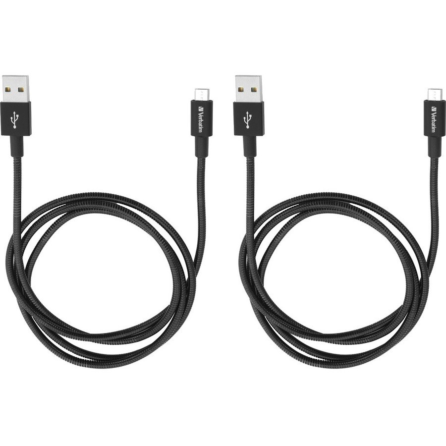 Verbatim 1 m Micro-USB/USB Data Transfer Cable for Smartphone, Tablet, Mobile Phone - 2