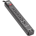 Tripp Lite Protect It! 6-Outlet Surge Protector 6 ft. Cord 990 Joules 2 USB Ports (2.1A) Black Housing