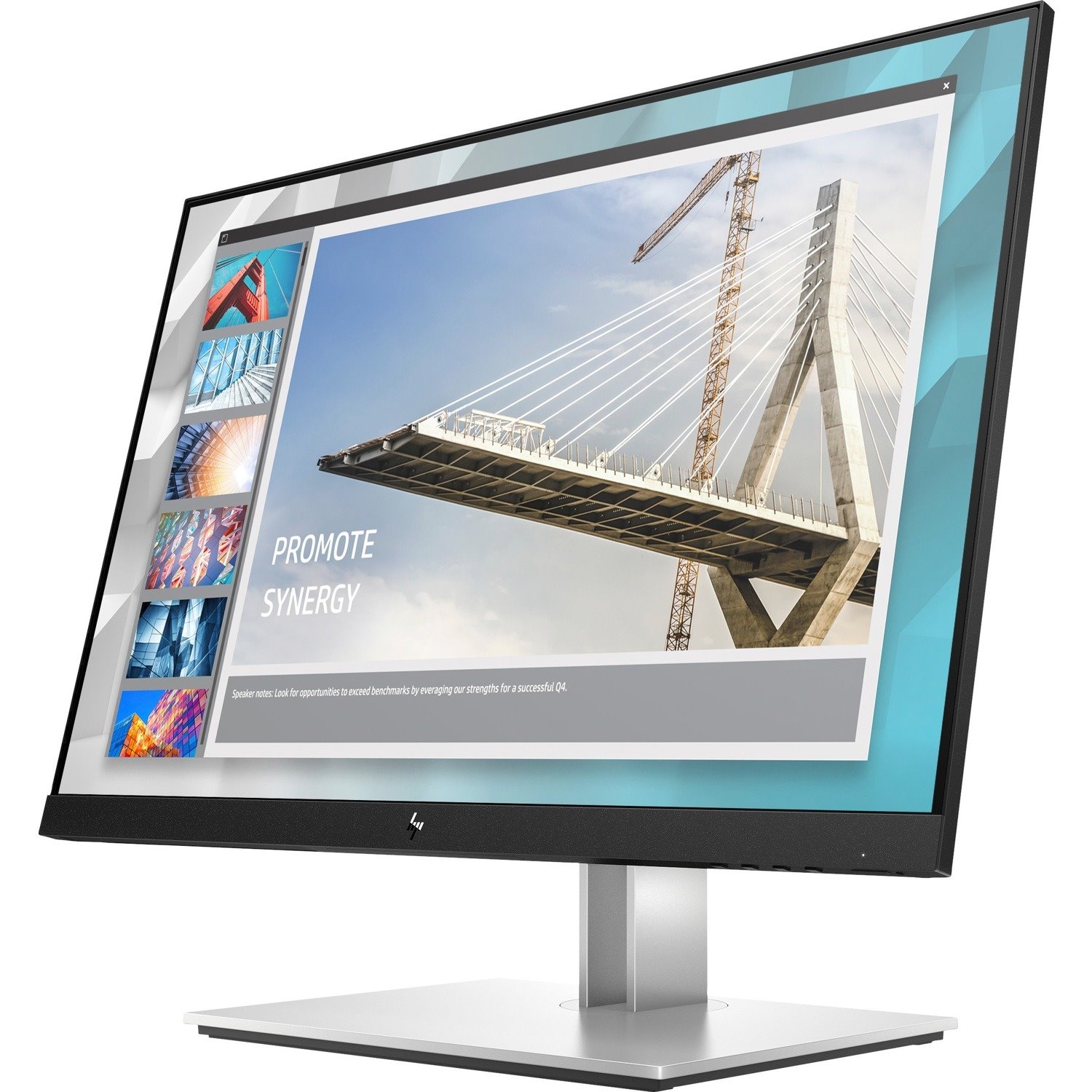 HP E24i G4 61 cm (24") WUXGA Edge LED LCD Monitor - 16:10 - Black/Silver