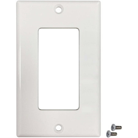 Tripp Lite by Eaton Safe-IT Single-Gang Antibacterial Wall Plate, Decora Style, Ivory, TAA