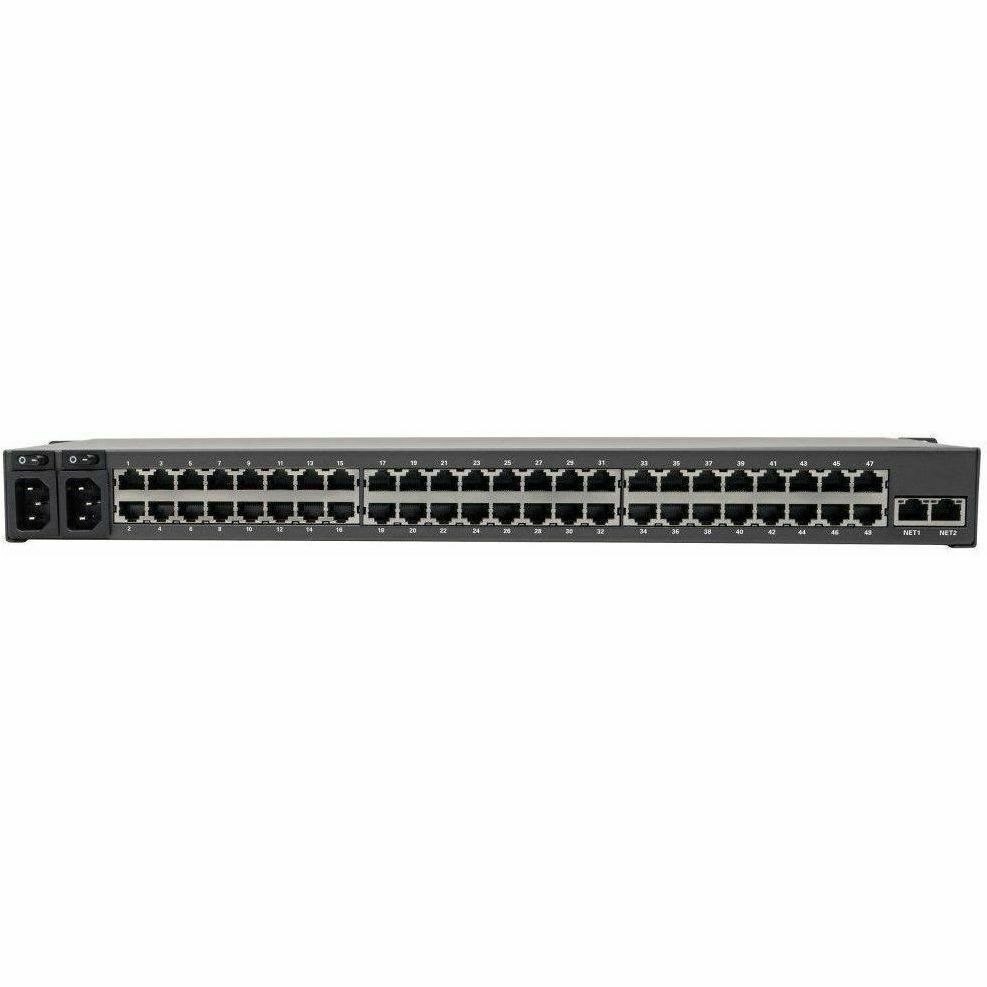 Eaton Tripp Lite Series 48-Port Console Server, USB Ports (2) - Dual GbE NIC, 4 Gb Flash, Desktop/1U Rack, TAA