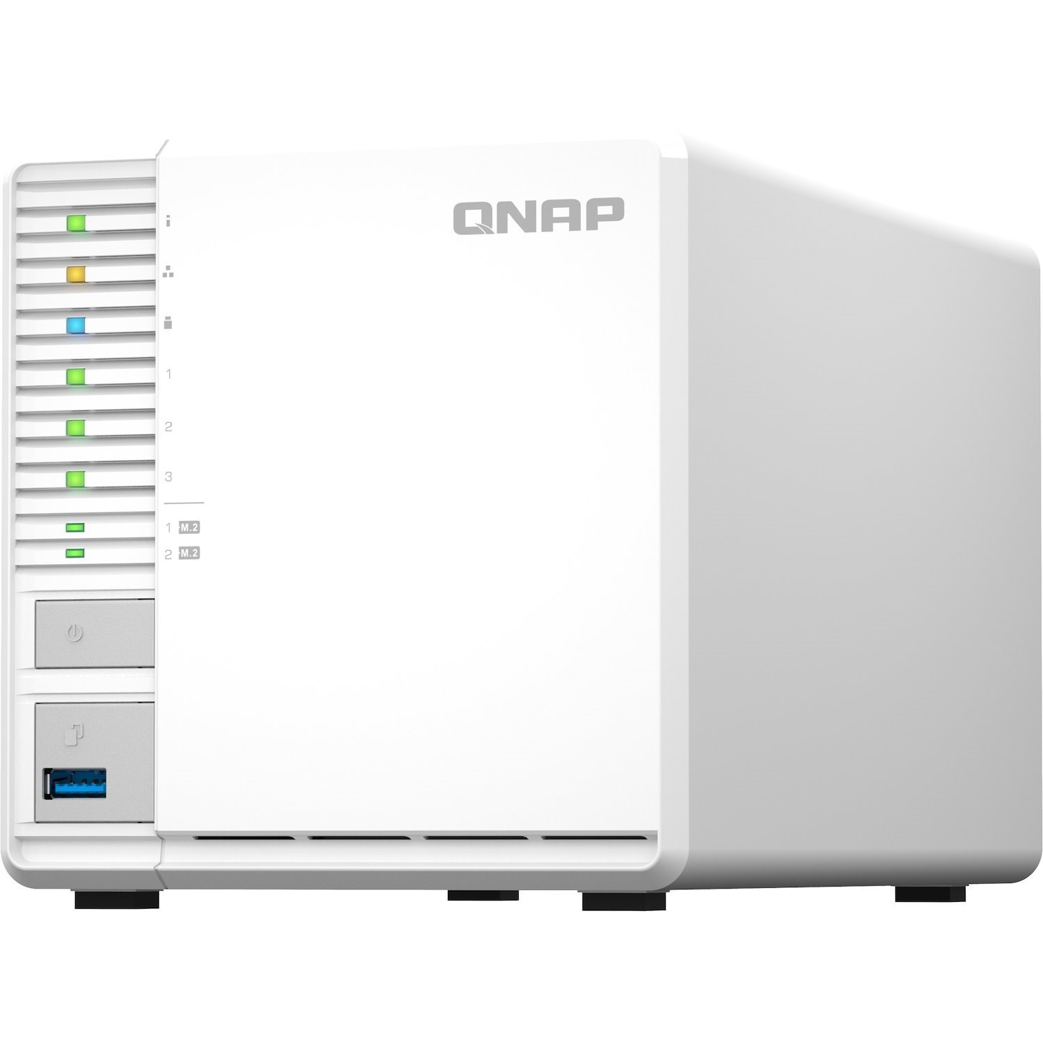 QNAP TS-364-8G 3 x Total Bays SAN/NAS Storage System - 5 GB Flash Memory Capacity - Intel Celeron N5095 Quad-core (4 Core) - 8 GB RAM - DDR4 SDRAM Tower