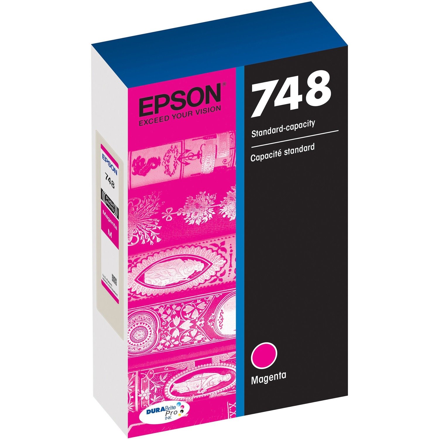 Epson DURABrite Pro 748 Original Standard Yield Inkjet Ink Cartridge - Magenta - 1 Each