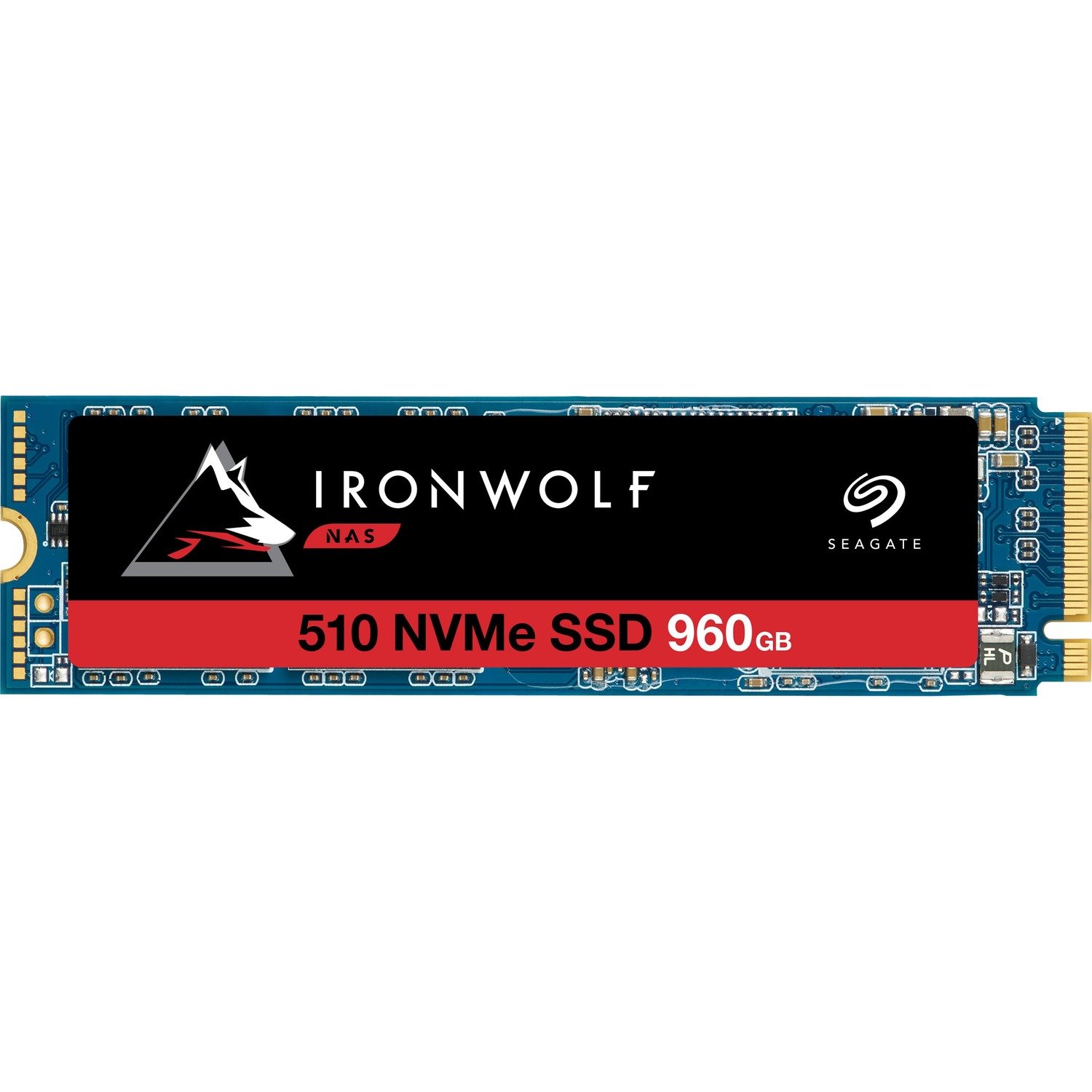 Seagate IronWolf 510 ZP960NM30011 960 GB Solid State Drive - M.2 2280 Internal - PCI Express NVMe (PCI Express NVMe 3.0 x4) - Conventional Magnetic Recording (CMR) Method