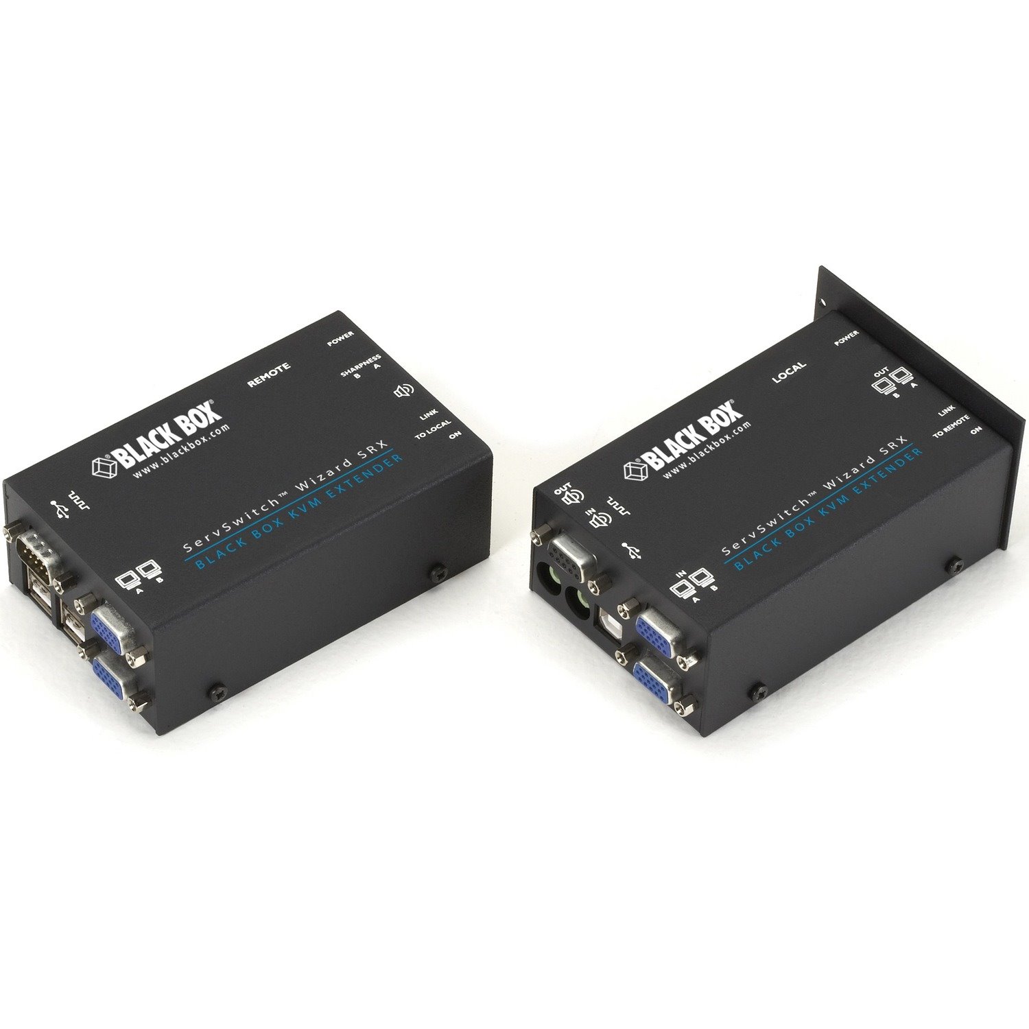 Black Box ServSwitch Wizard USB SRX KVM Extenders, Dual-Video, USB, Audio, and RS-232