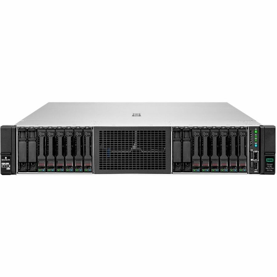 HPE ProLiant DL380 G10 Plus 2U Rack Server - 2 x Intel Xeon Gold 6342 2.80 GHz - 512 GB RAM - 25 TB HDD - 12Gb/s SAS Controller