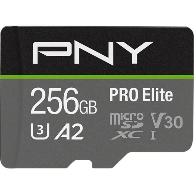 PNY PRO Elite 256 GB Class 10/UHS-I (U3) microSDXC