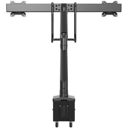 StarTech.com Desk Mount Dual Monitor Arm, Ergonomic VESA Mount 32" (17.6lb/8kg) Displays, Crossbar Handle for Full Motion, C-Clamp/Grommet