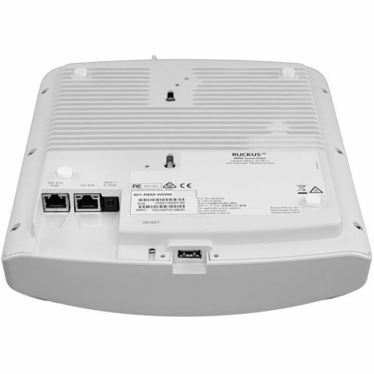 RUCKUS R850 Dual Band IEEE 802.11 a/b/g/n/ac/ax 5.90 Gbit/s Wireless Access Point - Indoor - TAA Compliant