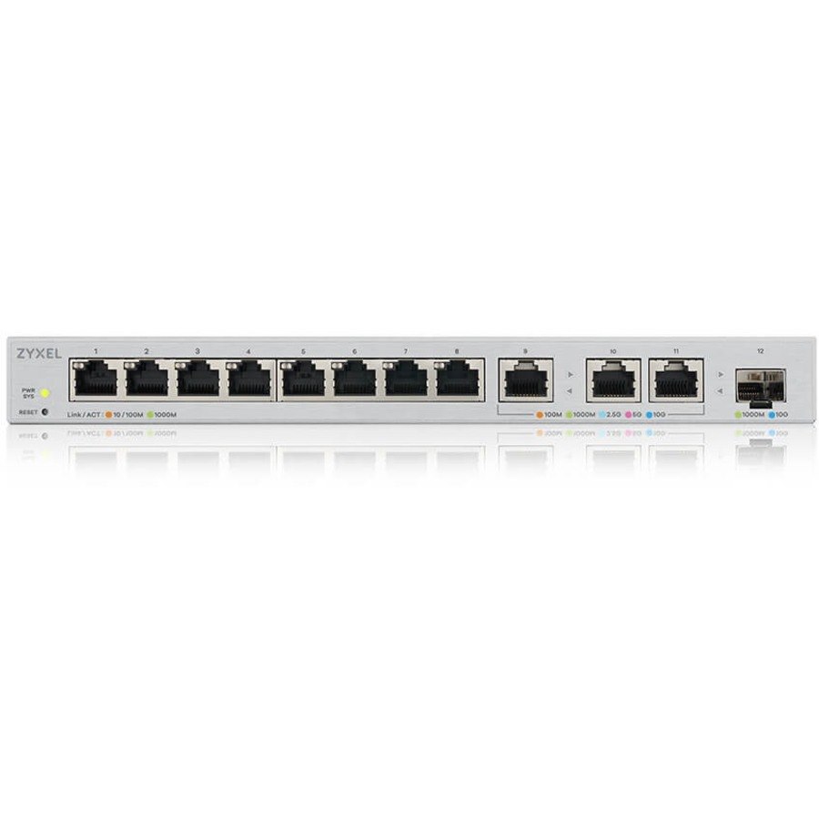 ZYXEL XGS1250-12 11 Ports Manageable Ethernet Switch - Gigabit Ethernet, 10 Gigabit Ethernet - 10/100/1000Base-T, 10Base-TX