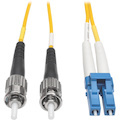 Eaton Tripp Lite Series Duplex Singlemode 9/125 Fiber Patch Cable (LC/ST), 3M (10 ft.)