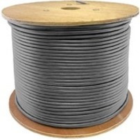 AddOn 1000ft Non-Terminated Gray Cat6A UTP PVC Solid Copper Patch Cable