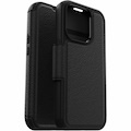 OtterBox Strada Carrying Case (Folio) Apple iPhone 15 Pro Smartphone - Black