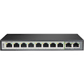 D-Link DGS-F1010P-E 10 Ports Ethernet Switch - Gigabit Ethernet - 10/100/1000Base-T