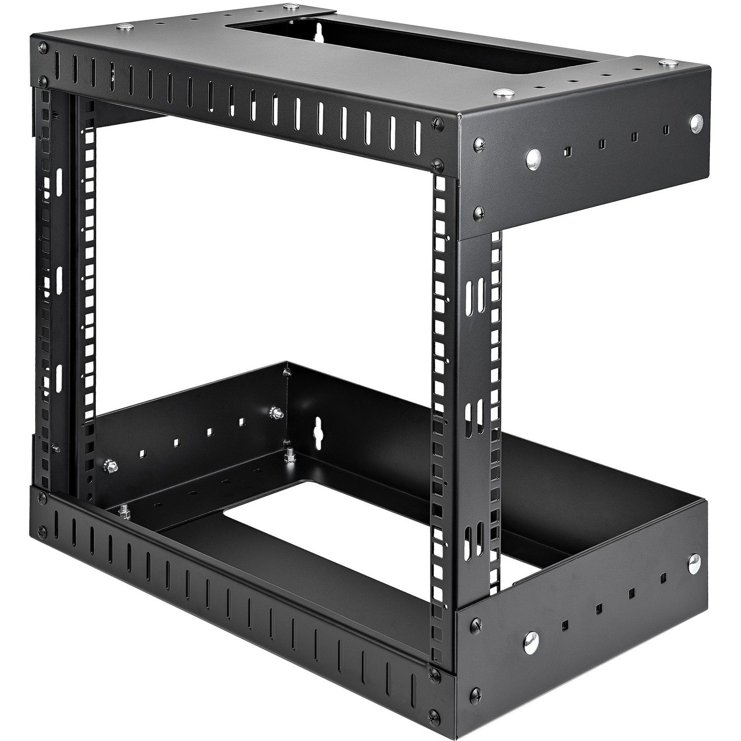 StarTech.com 2-Post 8U Heavy-Duty Wall Mount Network Rack, 19" Open Frame Server Rack with Adjustable Depth, Data Rack for IT Equipment~