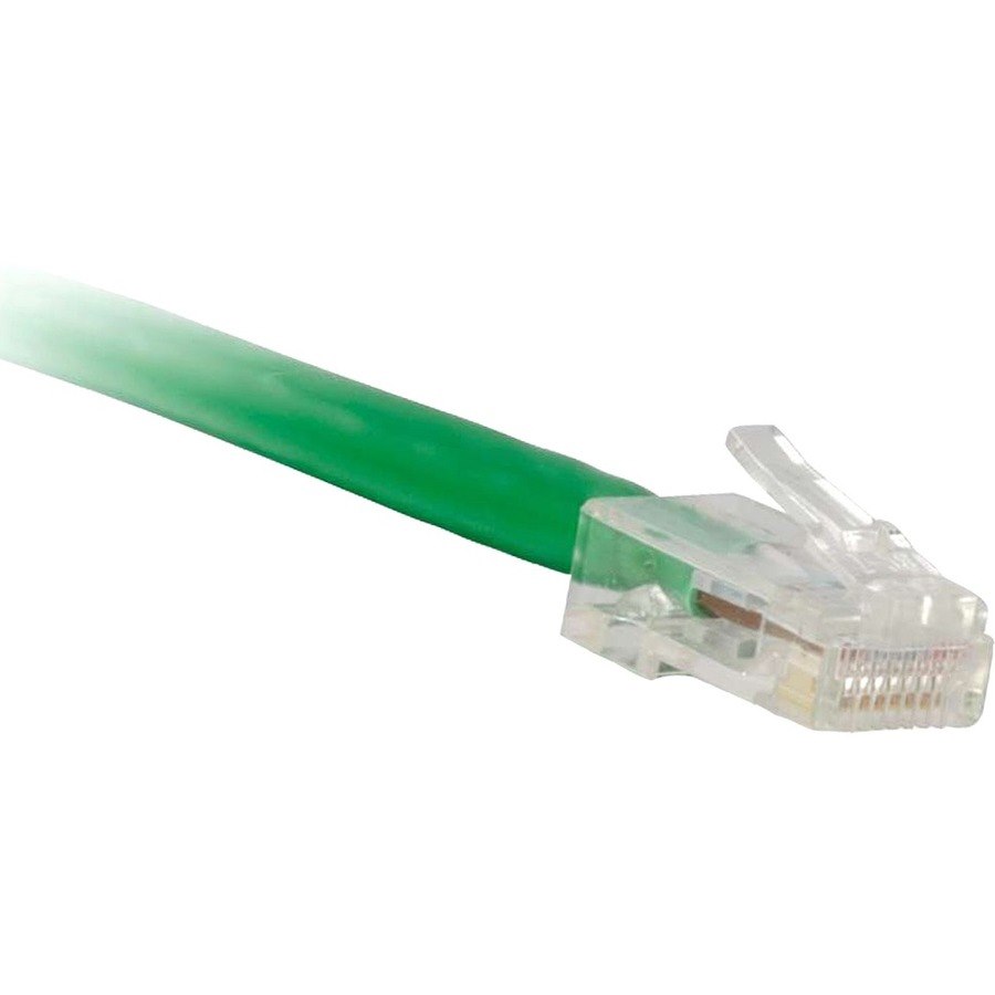 ENET Cat6 Green 14 Foot Non-Booted (No Boot) (UTP) High-Quality Network Patch Cable RJ45 to RJ45 - 14Ft