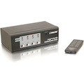 C2G TruLink 4-Port UXGA Monitor Switcher/Extender with 3.5mm Audio