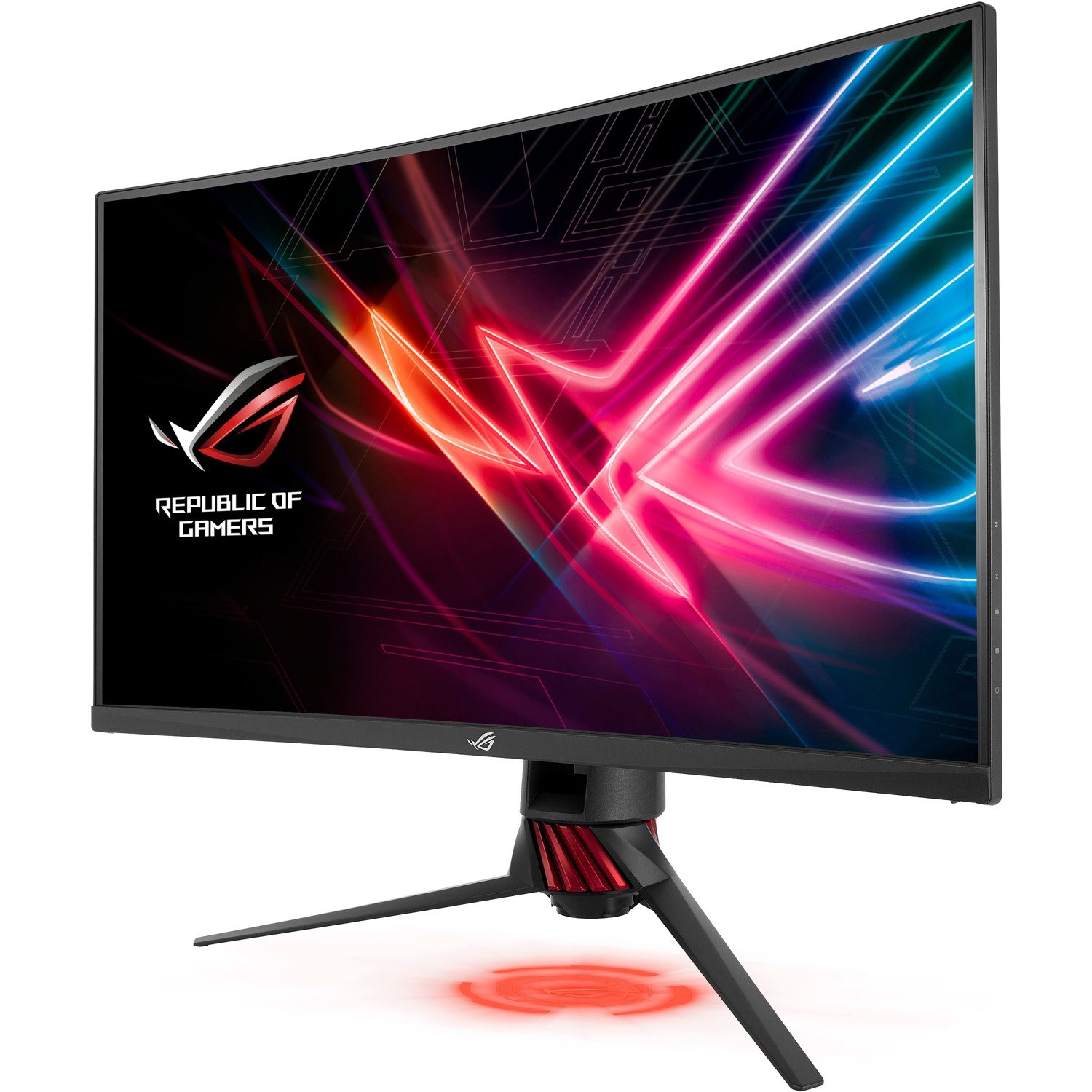 Asus ROG Strix XG32VQR WQHD Curved Screen Gaming LCD Monitor - 16:9 - Red, Dark Grey